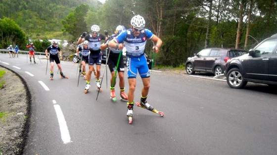 Eugenio Bianchi allunga seguito da Petter Northug che conquista il titolo mondiale