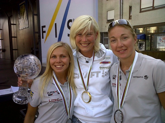 Il podio FIS della passata edizione della Coppa del Mondo id skiroll