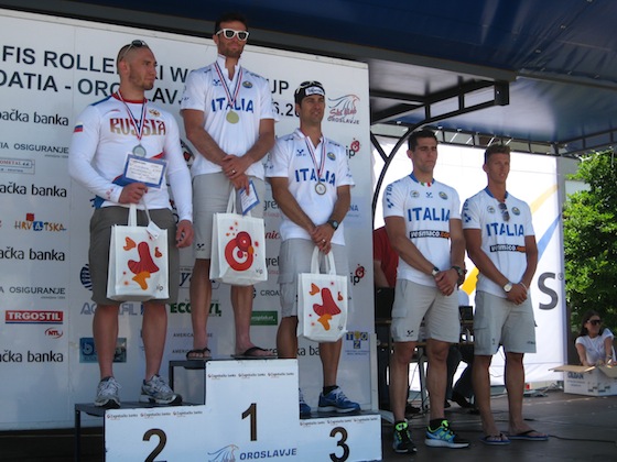 Il podio Maschile sprint