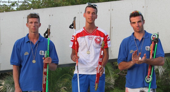 Il podio maschile