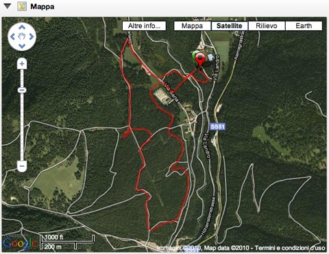 mappa percorso medio
